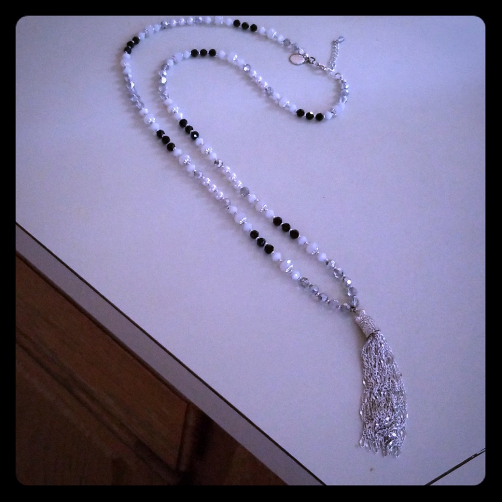 White House Black Market tassel necklace